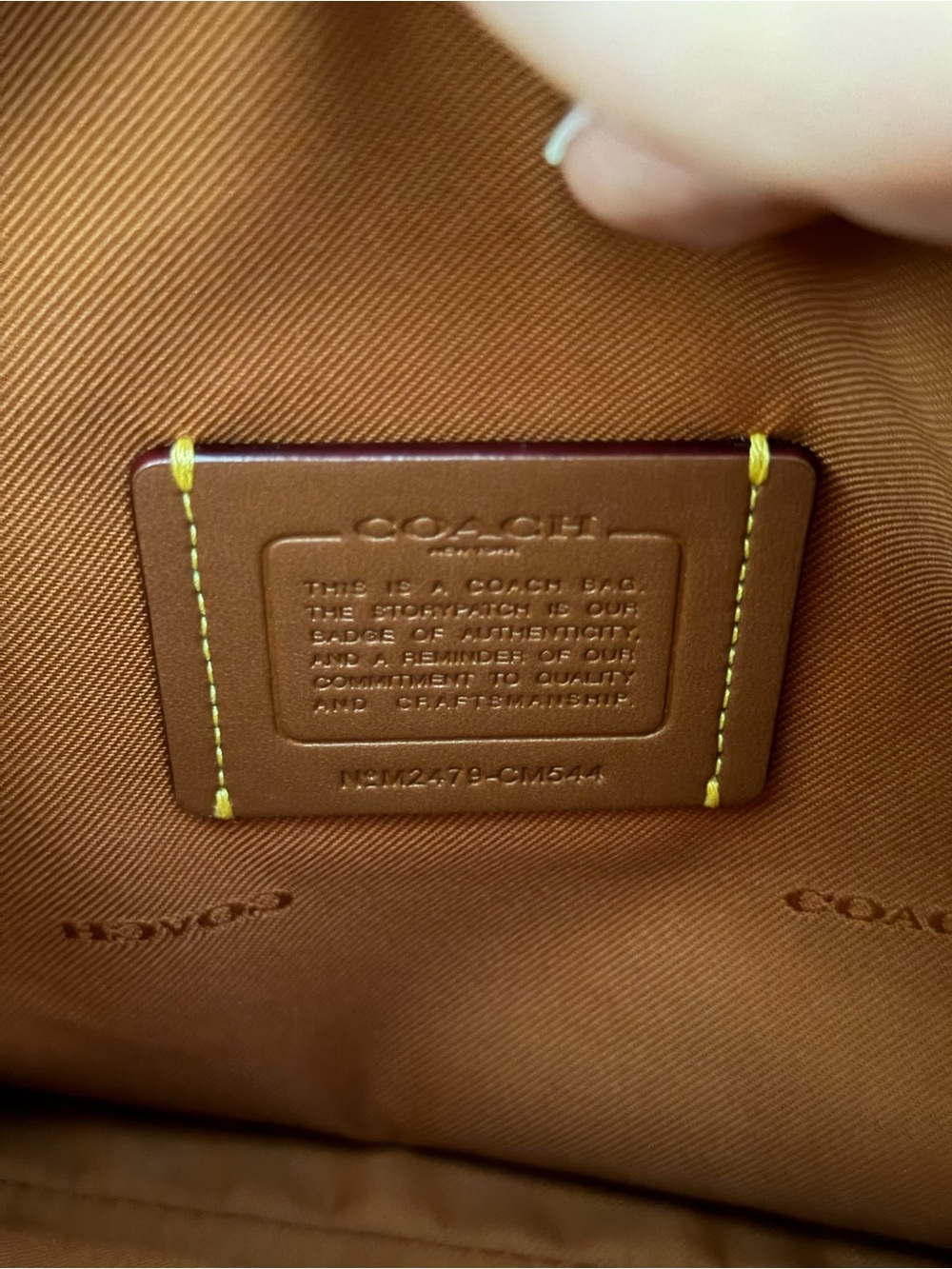 COACH Large Lana in Black/Gold - Picture 5 of 10